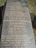 Low and Emmarentia Geldenhuys graves
